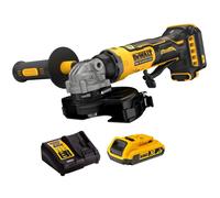Dewalt DCG404N-XJ 18V XR Brushless Angle Grinder With 1 x 2.0Ah Battery Charger