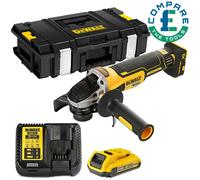 Dewalt DCG405 18V XR BL Angle Grinder + 1 x 2Ah Battery, Charger & DS150 Case