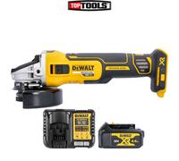 Dewalt DCG405 18V XR Brushless Angle Grinder 125mm + 1 x 4Ah Battery & Charger