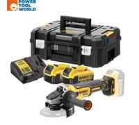 DeWalt DCG405P3 18V XR Brushless Angle Grinder,125mm, 3x5Ah, Charger, Case
