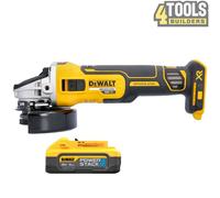 Dewalt DCG405N 18V XR Brushless Angle Grinder 125mm with 1 x 5.0Ah Battery