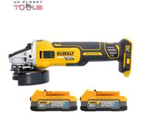 Dewalt DCG405N 18V XR Brushless Angle Grinder 125mm With 2 x 1.7Ah Batteries