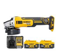 Dewalt DCG405N Angle Grinder With 2 x 5Ah Batteries & Charger