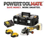 Dewalt DCG405P2 18v XR Brushless Cordless 125mm Angle Grinder -2 x 5.0ah Battery