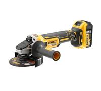 DEWALT DCG405P2 Cordless XR Brushless Angle Grinder, 18 V, Yellow/Black, 125 mm