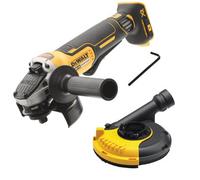 Dewalt Dcg406N-Xj 18V Xr Brushless 125mm Disc Angle Grinder + Dewalt Dust Guard