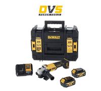 Dewalt DCG407M2T 18V XR Brushless 125mm Angle Grinder - 2x4Ah Batteries, Charger