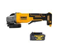 Dewalt Dcg408 18V Xr Cordless Brushless 125mm Angle Grinder With Paddle Switch With 1 X 4Ah Battery
