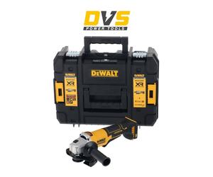 Dewalt DCG408NT 18V XR Brushless 125mm Paddle Switch Angle Grinder & TSTAK2 Case