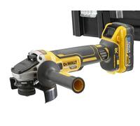 DeWalt DCG409 18v XR Cordless High Power Angle Grinder 125mm 2 x 5ah Li-ion Powerstack Battery Charger Case