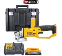 DeWalt DCG412 18V XR Angle Grinder 125mm With 1 x 1.7Ah Battery, Charger & Case