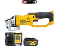 DeWalt DCG412 18V XR Angle Grinder 125mm With 1 x 4.0Ah Battery & Charger