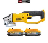 DeWalt DCG412 18V XR Angle Grinder 125mm With 2 x 1.7Ah Batteries