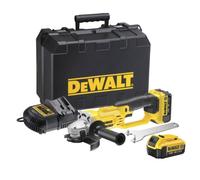 Dewalt DCG412M2-GB XR Lithium-Ion Cordless Angle Grinder with 2 x 4Ah Batteries, 18V, 46.2cm x 31.4cm x 18cm, Multicolor