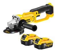 Dewalt DCG412N 18V XR Cordless 125mm Angle Grinder With 2 x 5.0Ah DCB184 Battery