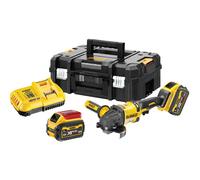 DeWalt DCG418 54v XR Cordless Brushless FLEXVOLT High Power Angle Grinder 125mm 2 x 6ah Li-ion Battery Charger Case