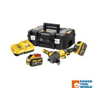 DeWalt DCG418X2-GB 54v XR FLEXVOLT Brushless Angle Grinder Inc 2x DCB547 Batts