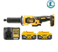 DeWalt DCG426 18V Brushless 125mm Die Grinder + 2x 5.0Ah Batt& Charger