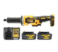 Dewalt Dcg426N 18V Xr Cordless Brushless 125mm Die Grinder With 2 X 4.0Ah Batteries & Charger