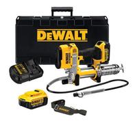 Dewalt Dcgg571M2 18V Xr Cordless Li-Ion Grease Gun + 2 X 4.0Ah Battery, Case
