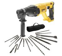 Dewalt Dch033N 18V Brushless Sds Hammer Drill 3 Mode Bare Tool + 17Pc Sds Set