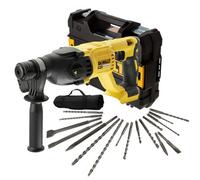 Dewalt Dch133N 18V Brushless Sds Hammer Drill 3 Mode + 17 Piece Bit Set Point