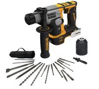 Dewalt Dch172N 18V Ultra Compact Brushless Sds Hammer Drill + 17Pc Set + Chuck