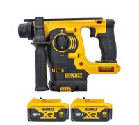 Dewalt Dch253N 18V Xr Li-Ion Sds+ Hammer Drill With 2 X 5Ah Batteries
