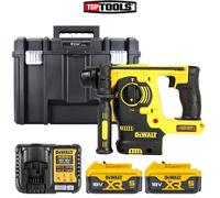 Dewalt DCH253N 18V XR SDS+ Drill with 2 x 5Ah Batteries, Charger & T-Stack Case