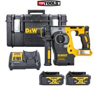 Dewalt DCH273 18V Brushless SDS+ Hammer Drill + 2x 4Ah Batteries, Charger & Case