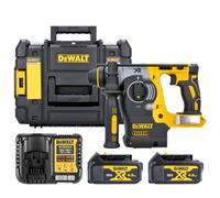 Dewalt Dch273 18V Xr Cordless Brushless Sds Plus Rotary Hammer Drill With 2 X 4Ah Batteries, Charger & T-Stack Case Without Inlay