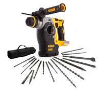 Dewalt Dch273N Cordless Xr 18V Sds Brushless Hammer Drill 3 Mode + 17 Piece Set