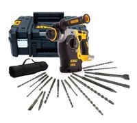 Dewalt Dch273N Cordless Xr 18V Sds Brushless Hammer Drill + Tstak + 17 Piece Set