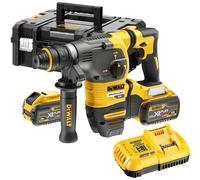 DeWalt DCH334 54v XR Cordless Brushless FLEXVOLT SDS Hammer Drill 2 x 9ah Li-ion Charger Case