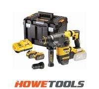 DeWalt DCH334 54v XR Cordless Brushless FLEXVOLT SDS Hammer Drill 2 x 9ah Li-ion Battery Charger Case