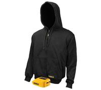 DEWALT DCHJ067B-M 20V/12V MAX Bare Hooded Heated Jacket, Black, Medium