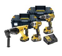 Dewalt Dck 3 Piece 18V Xr Brushless Kit - Dcd796 Drill Dcf887 Impact Dch133N Sds