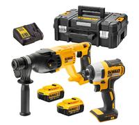 Dewalt Dck2023M2T 2 Piece 18V Xr Cordless Kit - Dcf787 Impact Dch133N Sds Drill