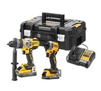 DEWALT DCK2052 18v XR Cordless Brushless Combi Drill and Impact Driver 1 x 1.7ah & 1 x 5ah Li-ion Powerstack