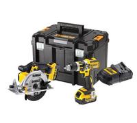 Dewalt Dck205M2T Twin Pack 18V Dcd795 Drill Driver + Dcs391 Circular Saw + Kit
