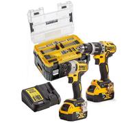 Dewalt Dck2062M2 18V Brushless Combi Drill Impact Driver 2X 4.0Ah + 85 Piece Set