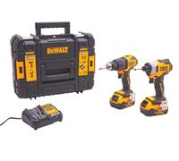 DeWalt DCK2062P2T / XMS25DEWPACK 18v Combi & Impact Twinpack - 5.0ah Pack