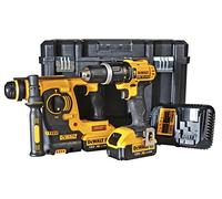 Dewalt DCK206M2T 18V Twin Pack DCD785 Combi Drill + DCH253 SDS Hammer + 4ah