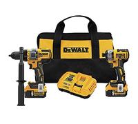 DEWALT DCK2100P2 20V MAX Brushless Cordless 2-Tool Kit Including Hammer Drill/Driver with FLEXVOLT Advantage