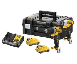 DeWalt DCK2110L2T-GB 12V 2 x 3Ah XR Brushless Sub Compact Drill Driver and Impac