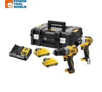 DeWalt DCK2111L2T 10.8v / 12v XR Sub Compact Combi Hammer Drill & Impact Driv...