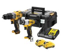 DeWalt DCK2111L2T 12v XR Cordless Brushless Combi Drill and Impact Driver Kit
