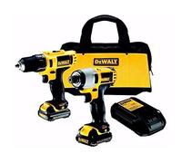 DeWalt DCK211C2 10.8 Volt Compact Drill Driver and Impact Driver Twin Pack in Kitbag