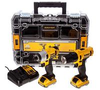 Dewalt DCK211D2T-QW Akku Schlagschrauber, 1840 W, 10.8 V, Schwarz/Gelb