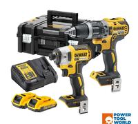 DeWalt DCK266D2T 18v Brushless Combi Drill & Impact Driver Inc 2x 2.0Ah Batts